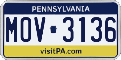 PA license plate MOV3136