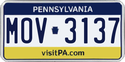 PA license plate MOV3137