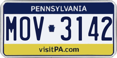 PA license plate MOV3142