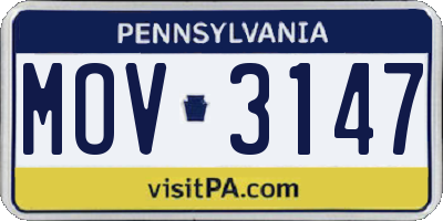 PA license plate MOV3147