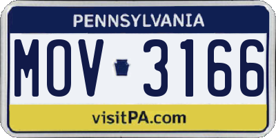 PA license plate MOV3166