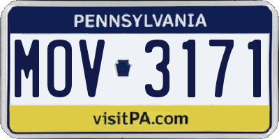 PA license plate MOV3171