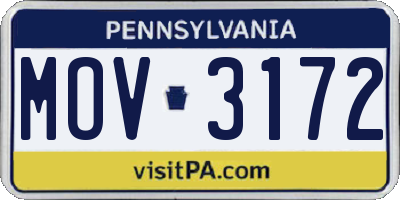 PA license plate MOV3172