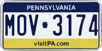PA license plate MOV3174