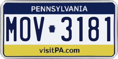 PA license plate MOV3181
