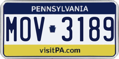 PA license plate MOV3189