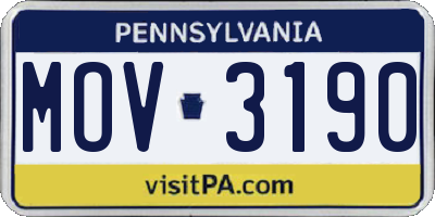 PA license plate MOV3190