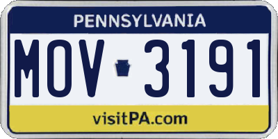 PA license plate MOV3191