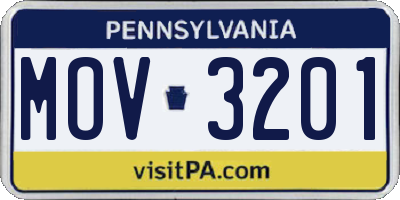 PA license plate MOV3201