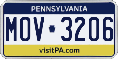 PA license plate MOV3206