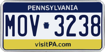 PA license plate MOV3238