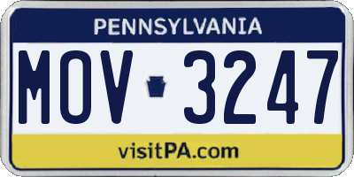PA license plate MOV3247