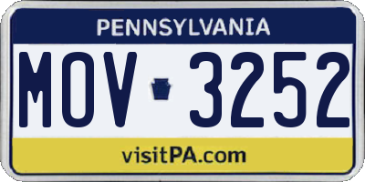 PA license plate MOV3252