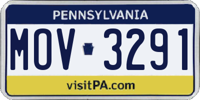 PA license plate MOV3291