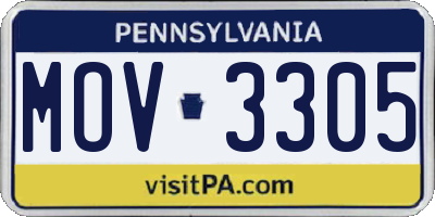 PA license plate MOV3305