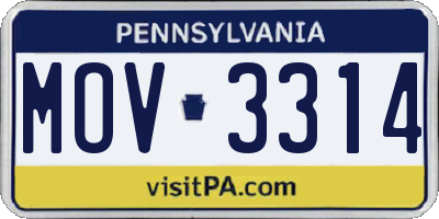 PA license plate MOV3314
