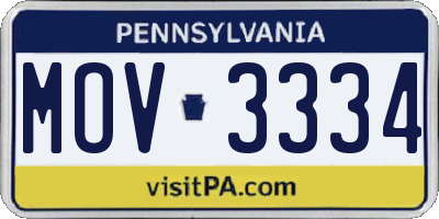 PA license plate MOV3334