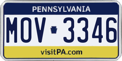 PA license plate MOV3346