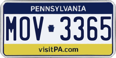 PA license plate MOV3365