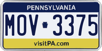 PA license plate MOV3375