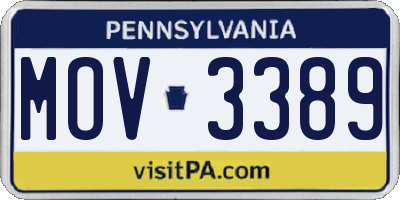 PA license plate MOV3389
