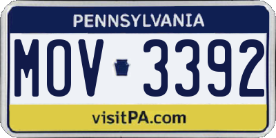 PA license plate MOV3392