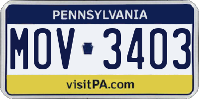 PA license plate MOV3403
