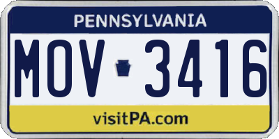 PA license plate MOV3416