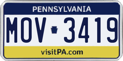 PA license plate MOV3419