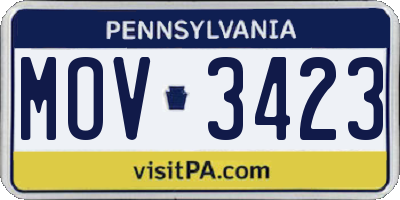 PA license plate MOV3423