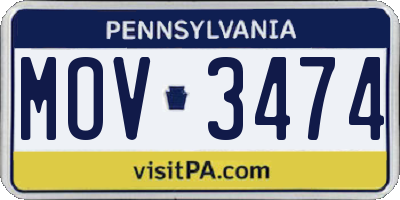 PA license plate MOV3474