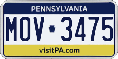 PA license plate MOV3475