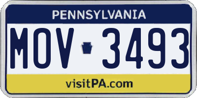 PA license plate MOV3493