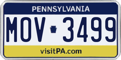 PA license plate MOV3499