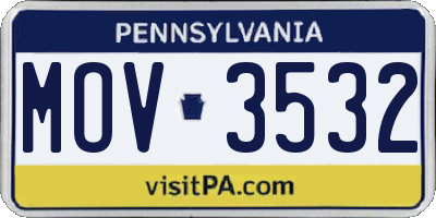PA license plate MOV3532