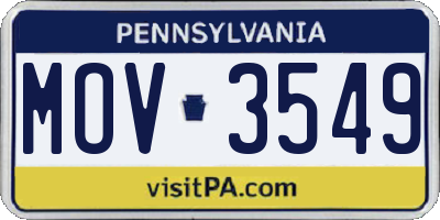 PA license plate MOV3549