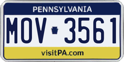 PA license plate MOV3561