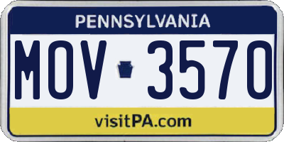 PA license plate MOV3570