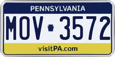 PA license plate MOV3572