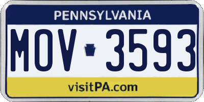 PA license plate MOV3593