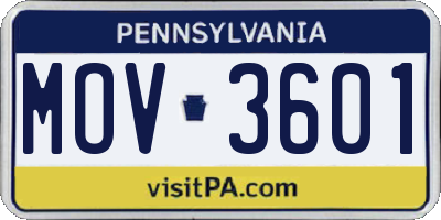 PA license plate MOV3601