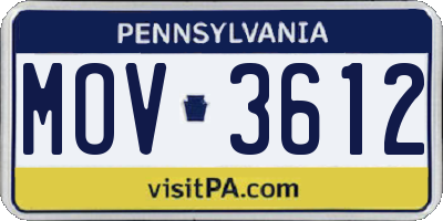 PA license plate MOV3612