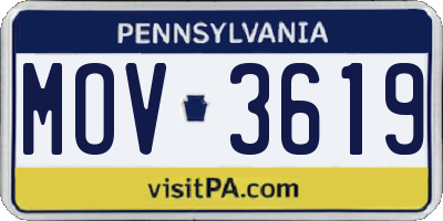 PA license plate MOV3619