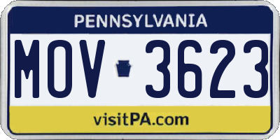 PA license plate MOV3623