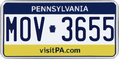 PA license plate MOV3655