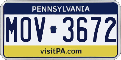 PA license plate MOV3672