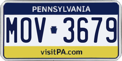 PA license plate MOV3679