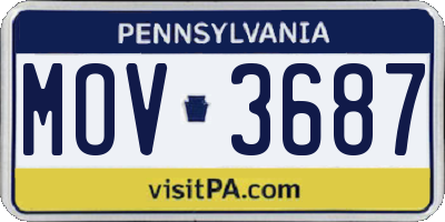PA license plate MOV3687