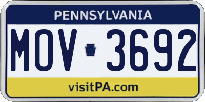 PA license plate MOV3692