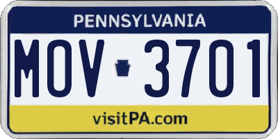 PA license plate MOV3701
